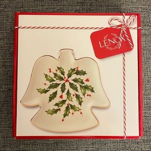 NWT Lenox Hosting the Holidays Angel Party Plate